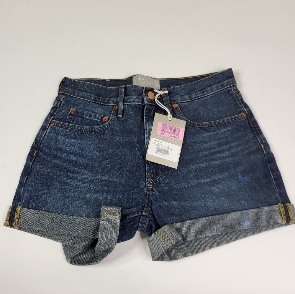 Everlane Vintage Indigo Denim Shorts sz 25 - Picture 3 of 6